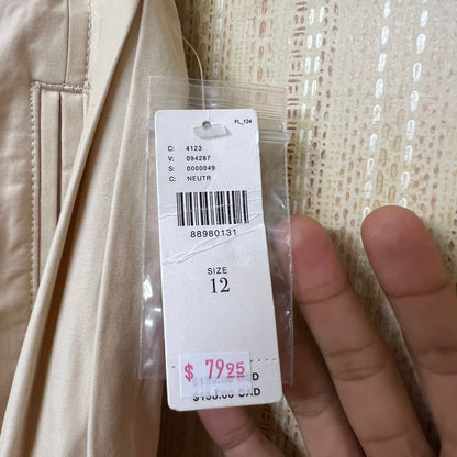 Anthropologie Women's Maeve Utility Barrel trousers