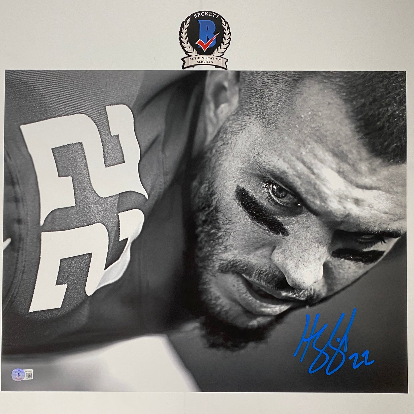 Autographed/Signed Harrison Smith Minnesota Vikings 16x20 Football Photo Beckett BAS COA