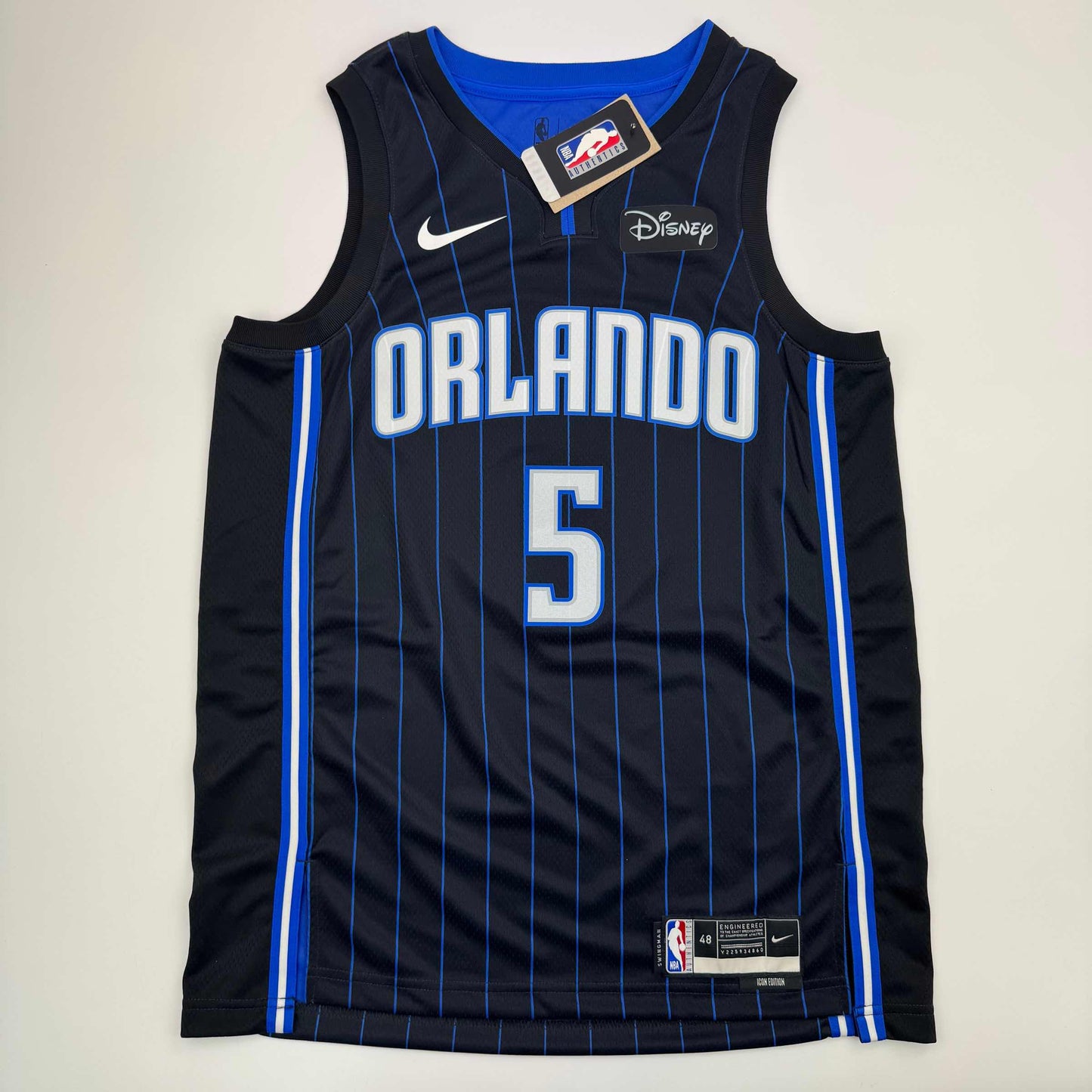 Autographed/Signed Paolo Banchero Orlando Black Magic Nike Jersey Fanatics COA