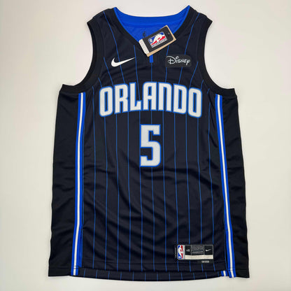 Autographed/Signed Paolo Banchero Orlando Black Magic Nike Jersey Fanatics COA