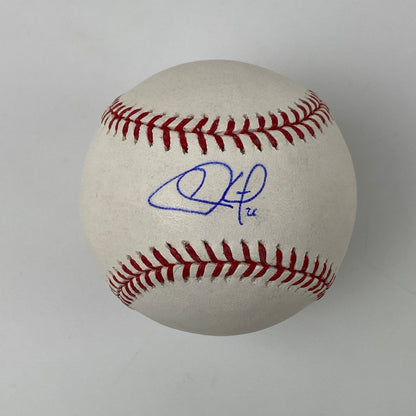 Autographed/Signed Chase Utley Rawlings Official Major League Baseball ROML MLB COA