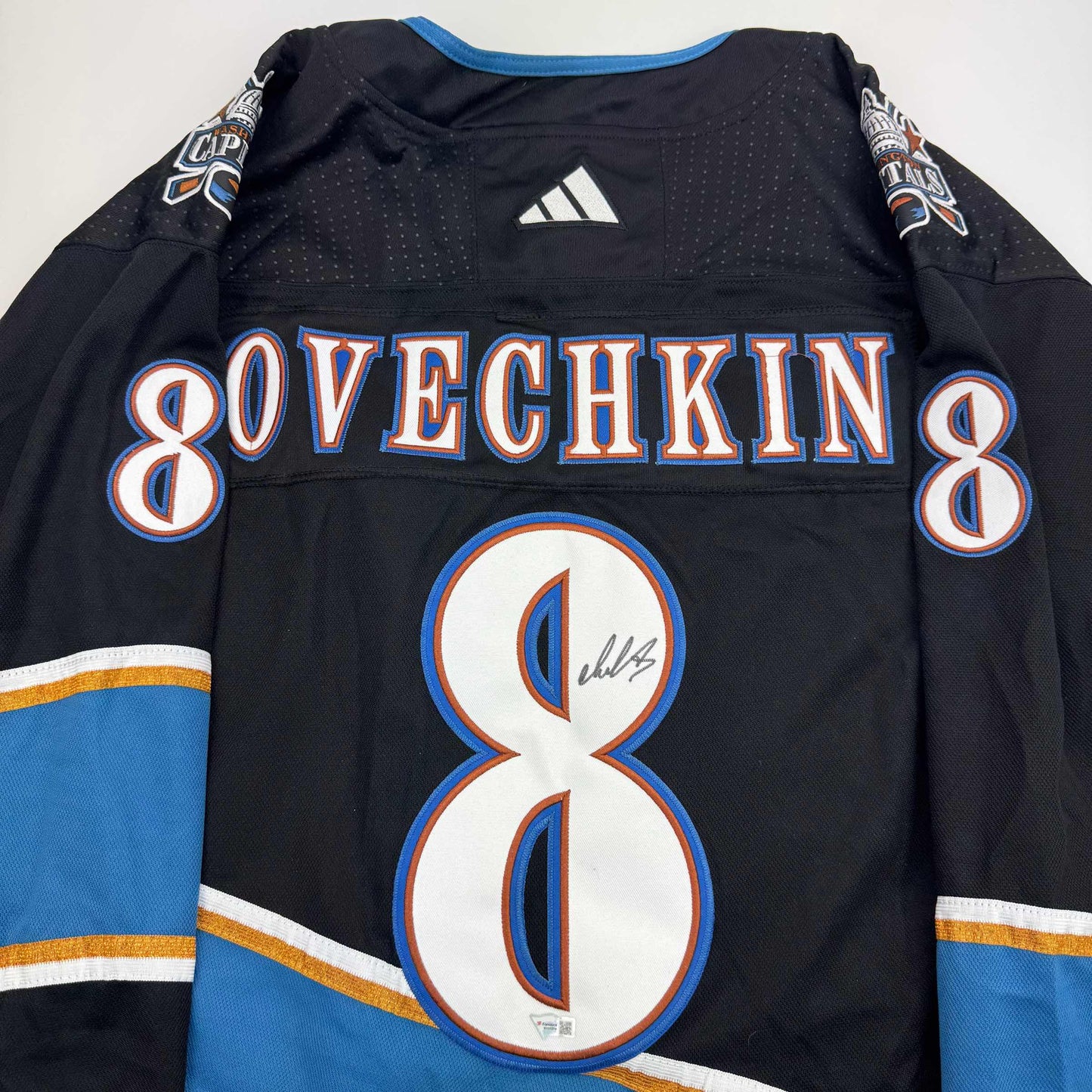 Autographed/Signed Alexander Alex Ovechkin Washington Capitals Black Reverse Retro Hockey Jersey Fanatics COA