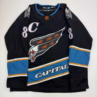 Autographed/Signed Alexander Alex Ovechkin Washington Capitals Black Reverse Retro Hockey Jersey Fanatics COA