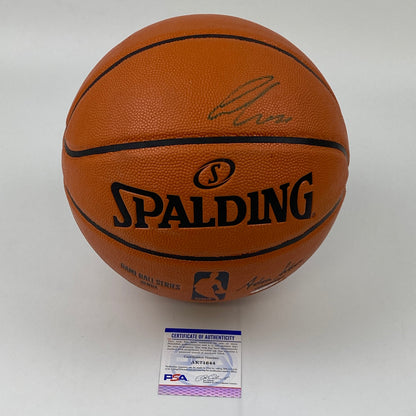 Autographed/Signed Luka Doncic Dallas Mavericks Spalding Full Size FS Basketball PSA/DNA COA