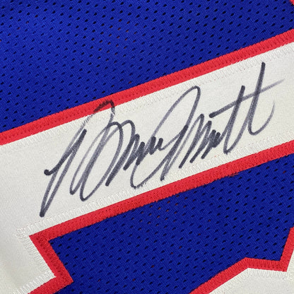 Autographed/Signed Bruce Smith Buffalo Blue Football Jersey JSA COA