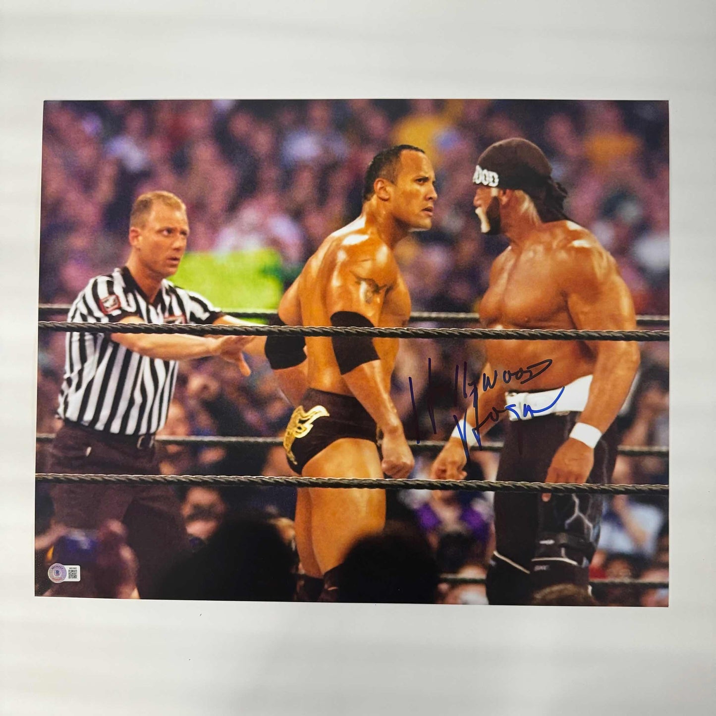 Autographed/Signed Hulk Hogan 16x20 WWE Wrestling Photo JSA COA #3