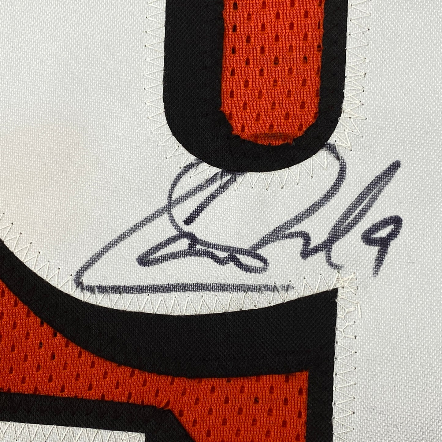 Autographed/Signed Carson Palmer Cincinnati Orange Football Jersey JSA COA