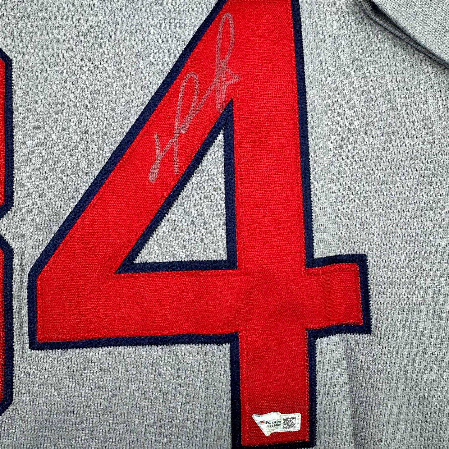 Autographed/Signed David Ortiz Boston Red Sox Grey Baseball Jersey Fanatics COA