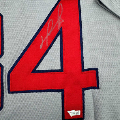 Autographed/Signed David Ortiz Boston Red Sox Grey Baseball Jersey Fanatics COA