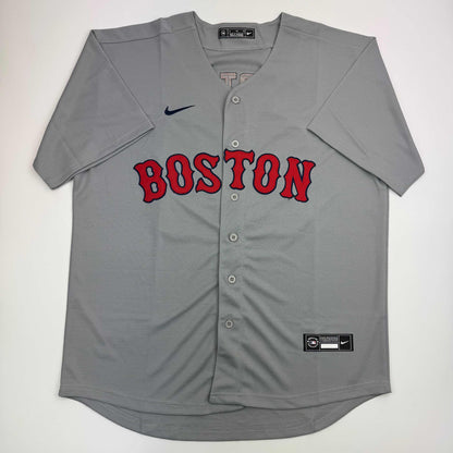 Autographed/Signed David Ortiz Boston Red Sox Grey Baseball Jersey Fanatics COA