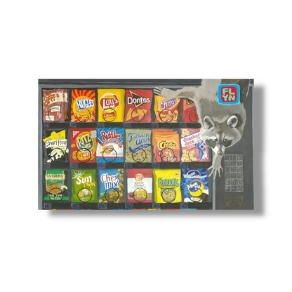 Vending Machine Raccoon Sticker