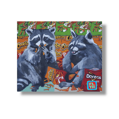 Junk Food Bandits Raccoon Sticker