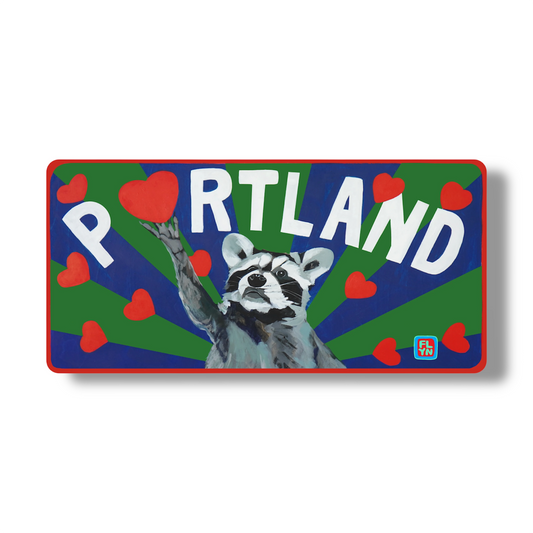 Portland Raccoon sticker
