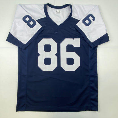 Autographed/Signed Dalton Schultz Dallas Thanksgiving Day Football Jersey JSA COA