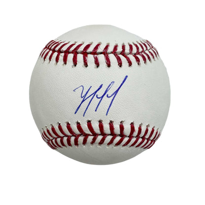Autographed/Signed Yordan Alvarez Rawlings Official Major League ROML Baseball JSA COA