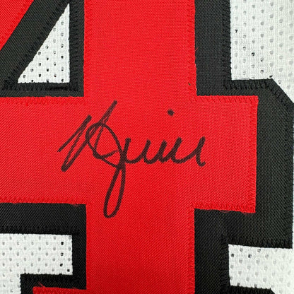 Autographed/Signed Kyle Juszczyk San Francisco White Alternate Football Jersey Beckett BAS COA