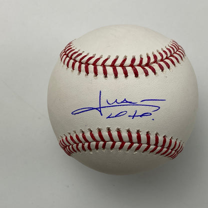 Autographed/Signed Juan Soto Rawlings Official Major League Baseball ROML JSA COA
