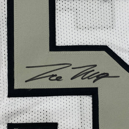 Autographed/Signed Trevon Moehrig Las Vegas Oakland White Color Rush Football Jersey JSA COA