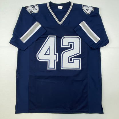 Autographed/Signed Keanu Neal Dallas Blue Football Jersey PSA/DNA COA