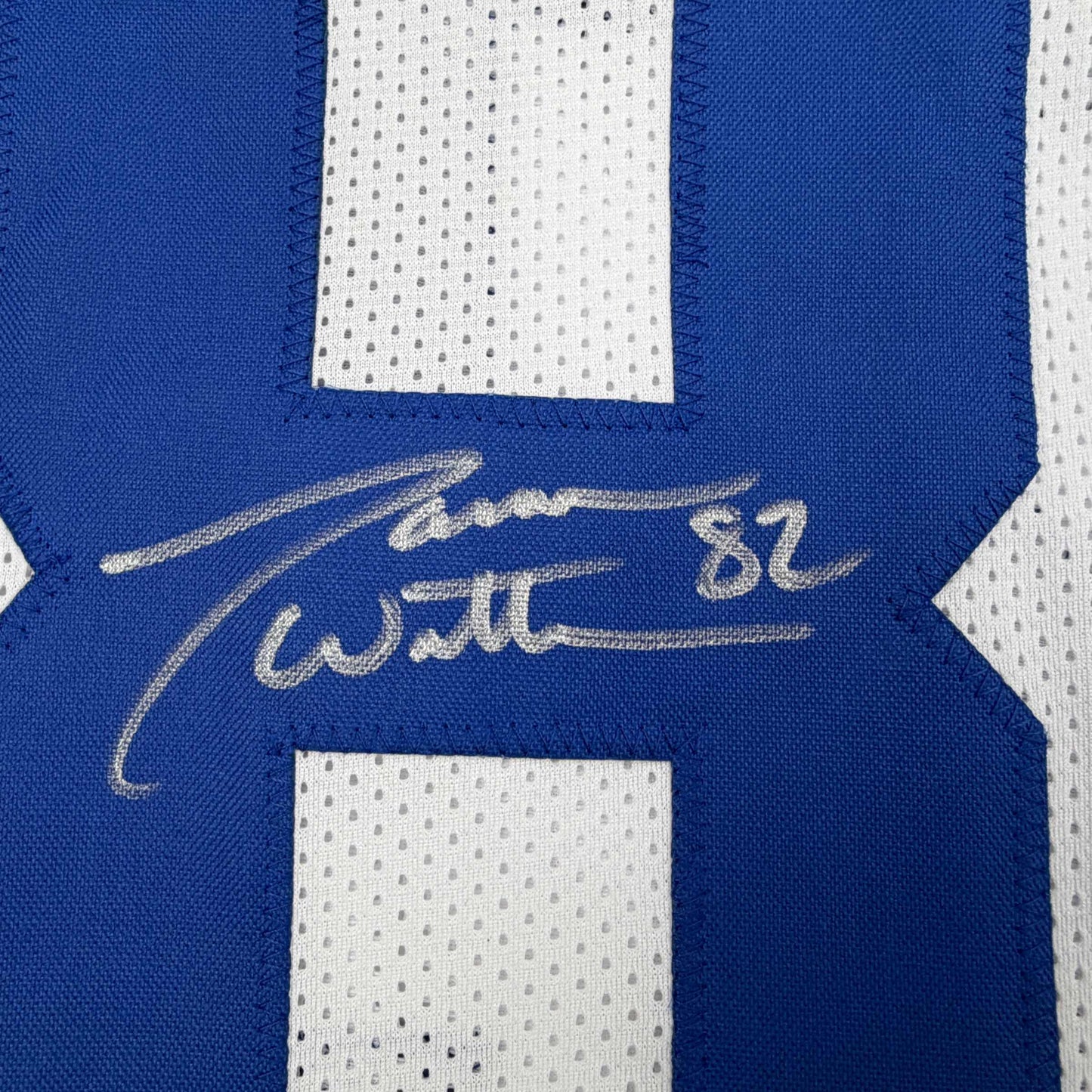 Autographed/Signed Jason Witten Dallas White Football Jersey Beckett BAS COA