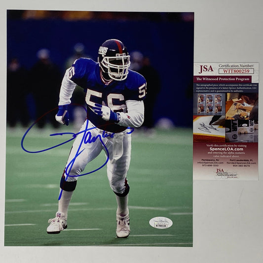 Autographed/Signed Lawrence Taylor New York Giants 8x10 Football Photo JSA COA