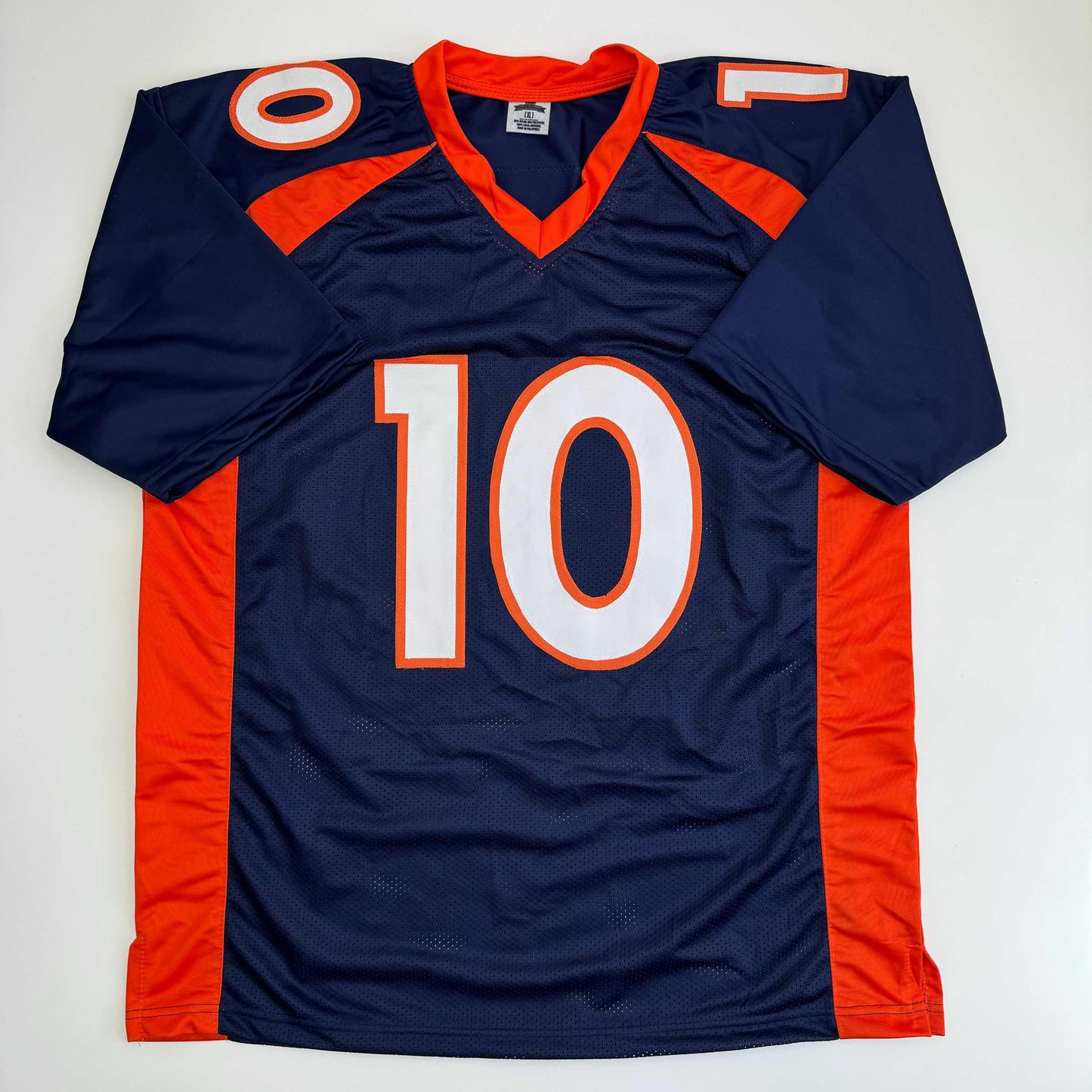 Autographed/Signed Emmanuel Sanders Denver Blue Football Jersey JSA COA