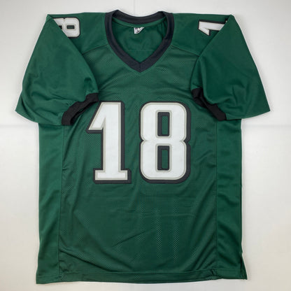 Autographed/Signed Jeremy Maclin Philadelphia Green Football Jersey JSA COA