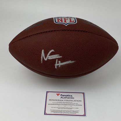 Autographed/Signed Najee Harris Pittsburgh Steelers Full Size F/S Brown Wilson Football Fanatics COA