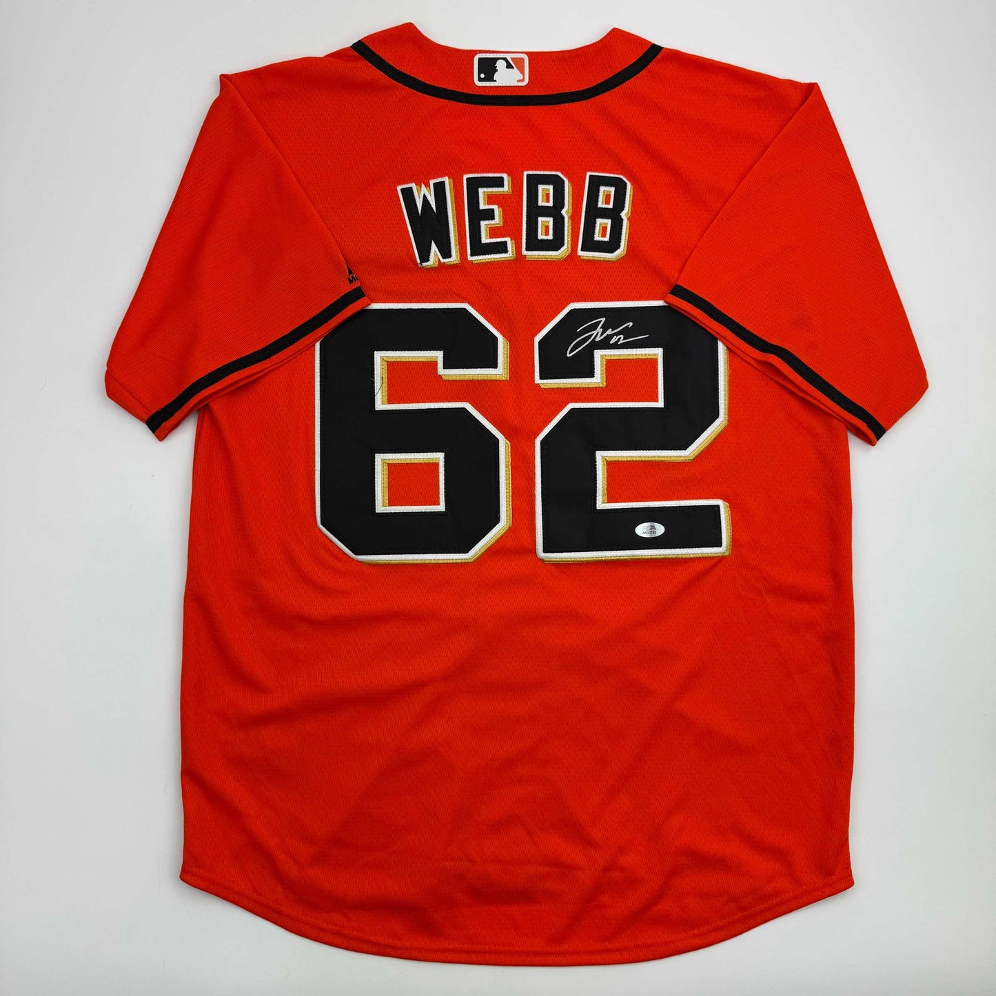 Autographed/Signed Logan Webb San Francisco Orange Baseball Jersey PSA/DNA COA