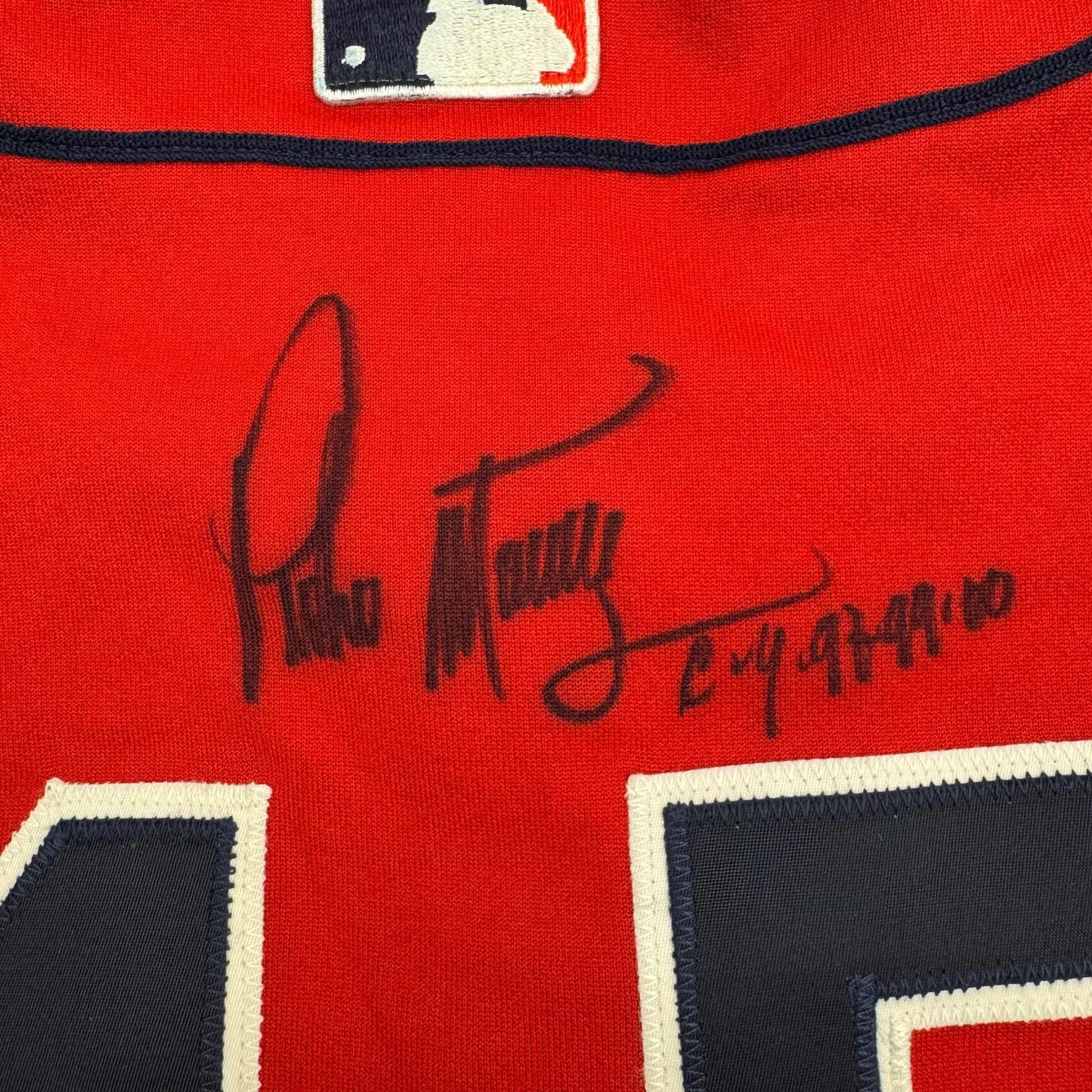 Autographed/Signed Pedro Martinez "CY 97-99-00" Boston Red Baseball Jersey JSA COA