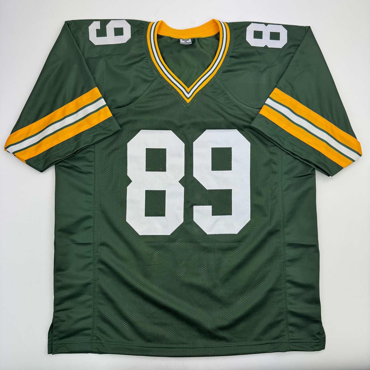 Autographed/Signed James Jones Green Bay Green Football Jersey JSA COA