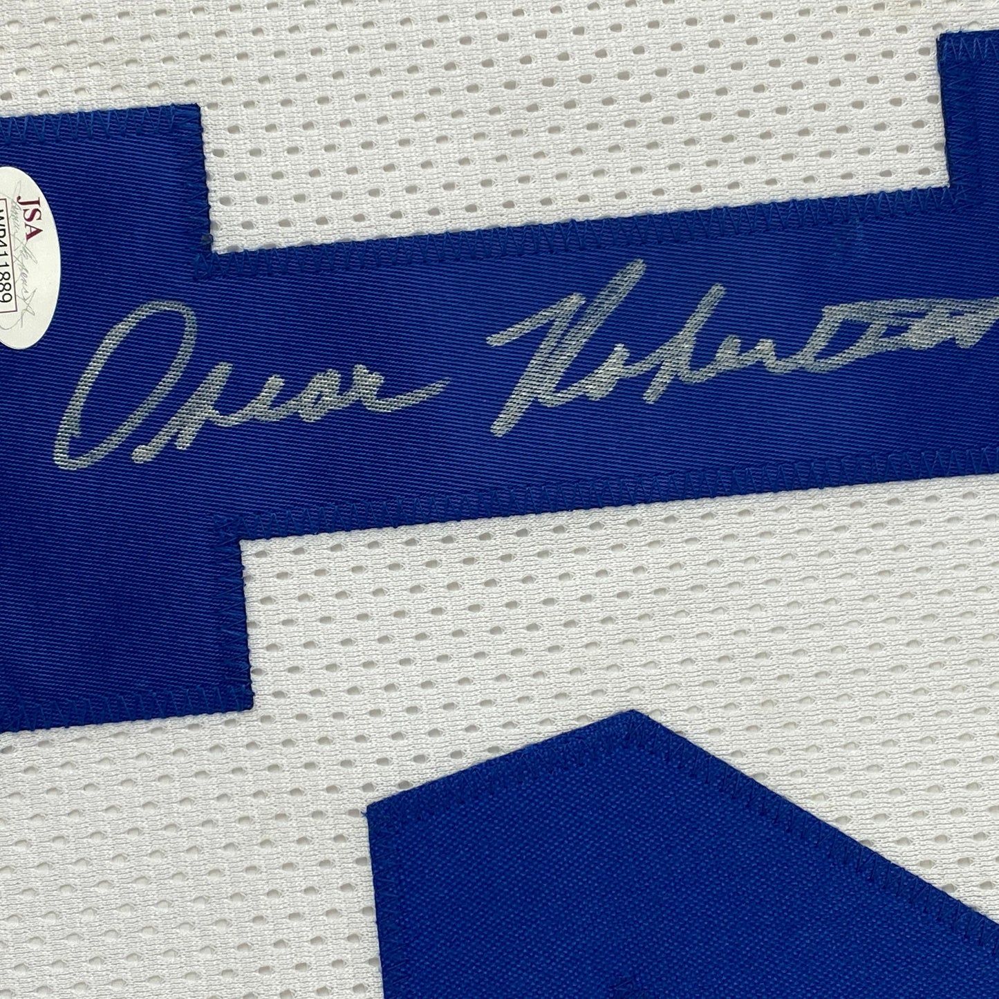 Autographed/Signed Oscar Robertson Cincinnati White Basketball Jersey JSA COA