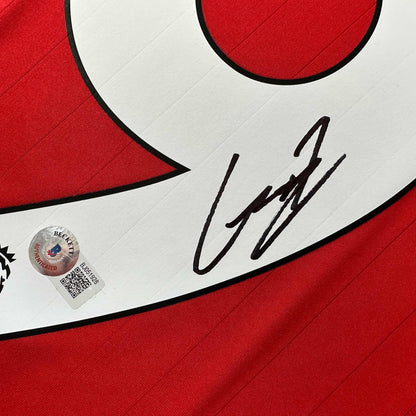 Autographed/Signed Alejandro Garnacho Manchester United Red Soccer Jersey Beckett BAS COA