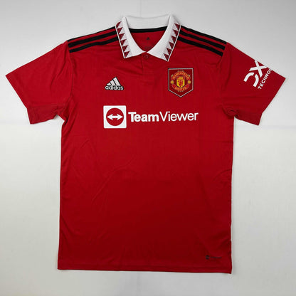 Autographed/Signed Alejandro Garnacho Manchester United Red Soccer Jersey Beckett BAS COA