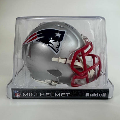 Autographed/Signed Rob Gronkowski New England Patriots Mini Football Helmet Steiner COA
