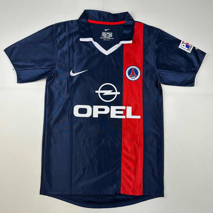 Autographed/Signed Ronaldinho PSG Paris Saint Germain Blue Soccer Futbol Jersey Beckett BAS COA