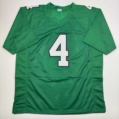 Autographed/Signed Jake Elliott Philadelphia Kelly Green Football Jersey Beckett BAS COA