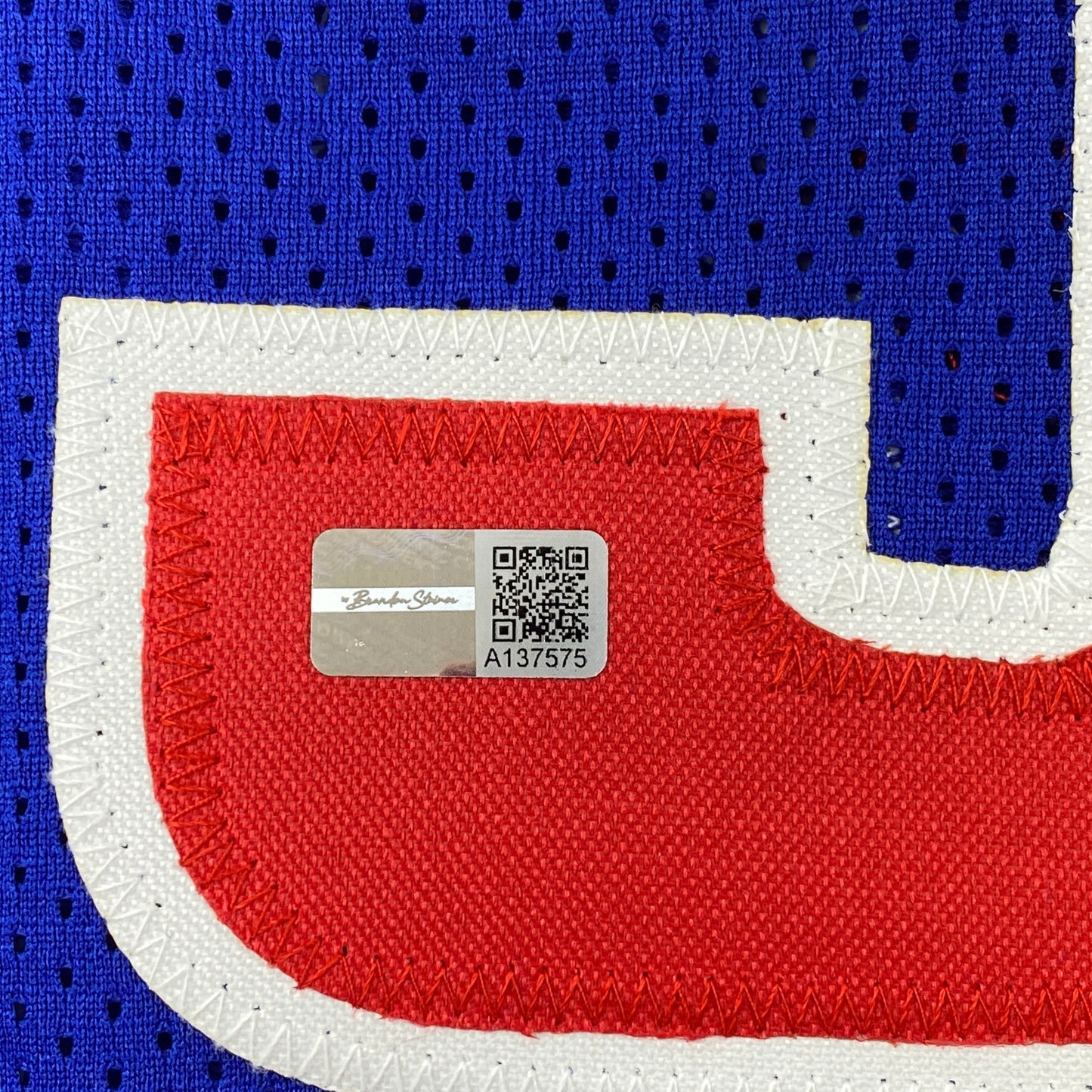 Autographed/Signed Ben Wallace Detroit Blue Basketball Jersey Steiner COA