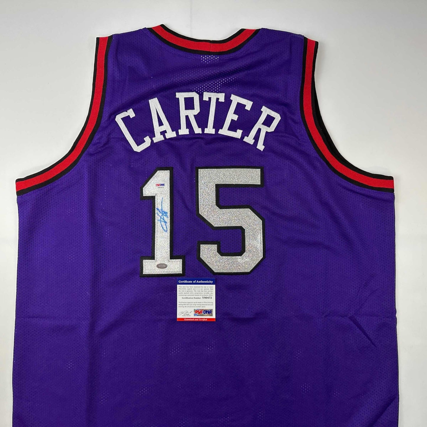 Autographed/Signed Vince Carter Toronto Purple Basketball Jersey PSA/DNA COA