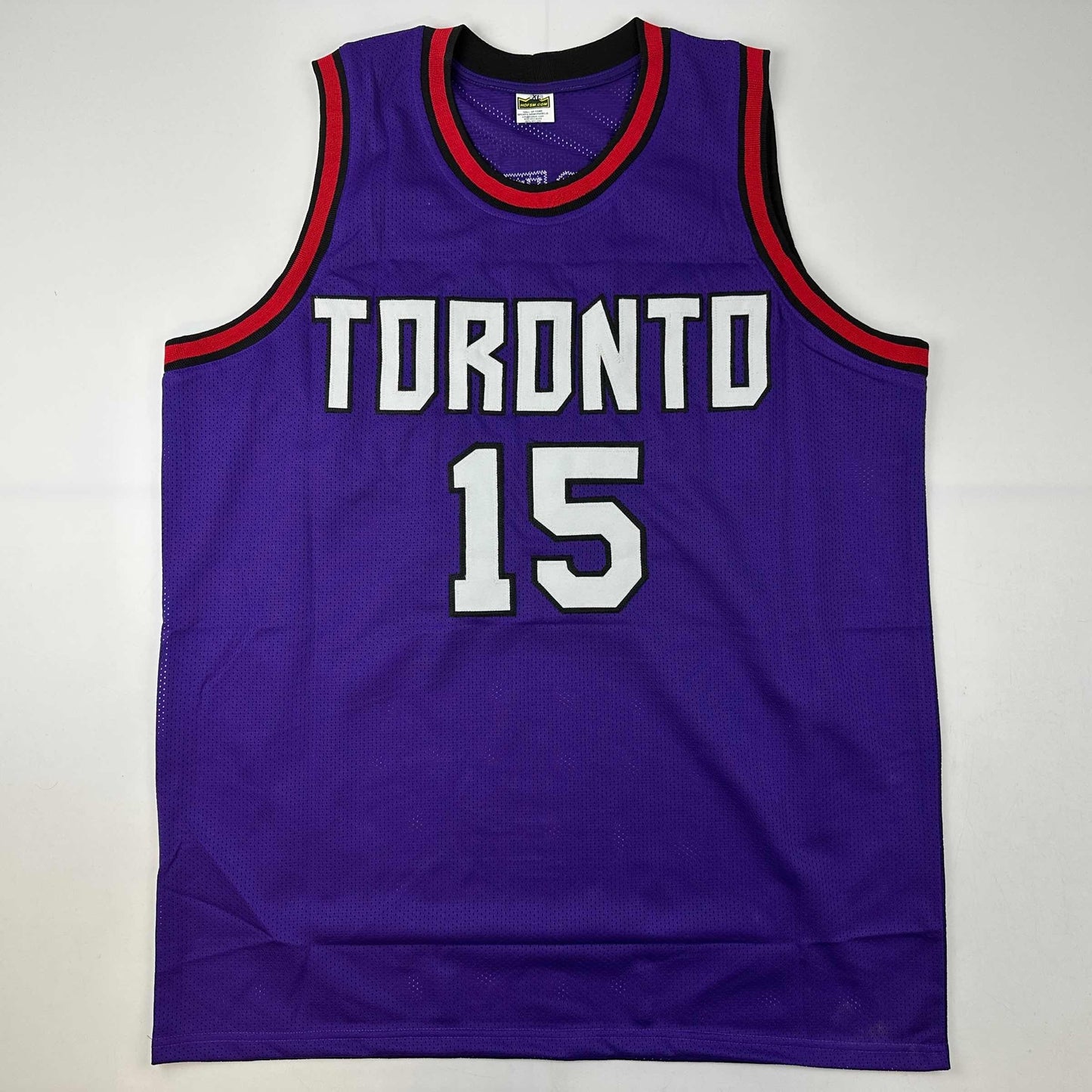 Autographed/Signed Vince Carter Toronto Purple Basketball Jersey PSA/DNA COA