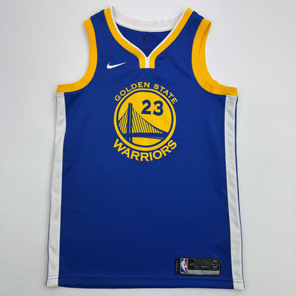 Autographed/Signed Draymond Green Golden State Blue Basketball Jersey Beckett BAS COA
