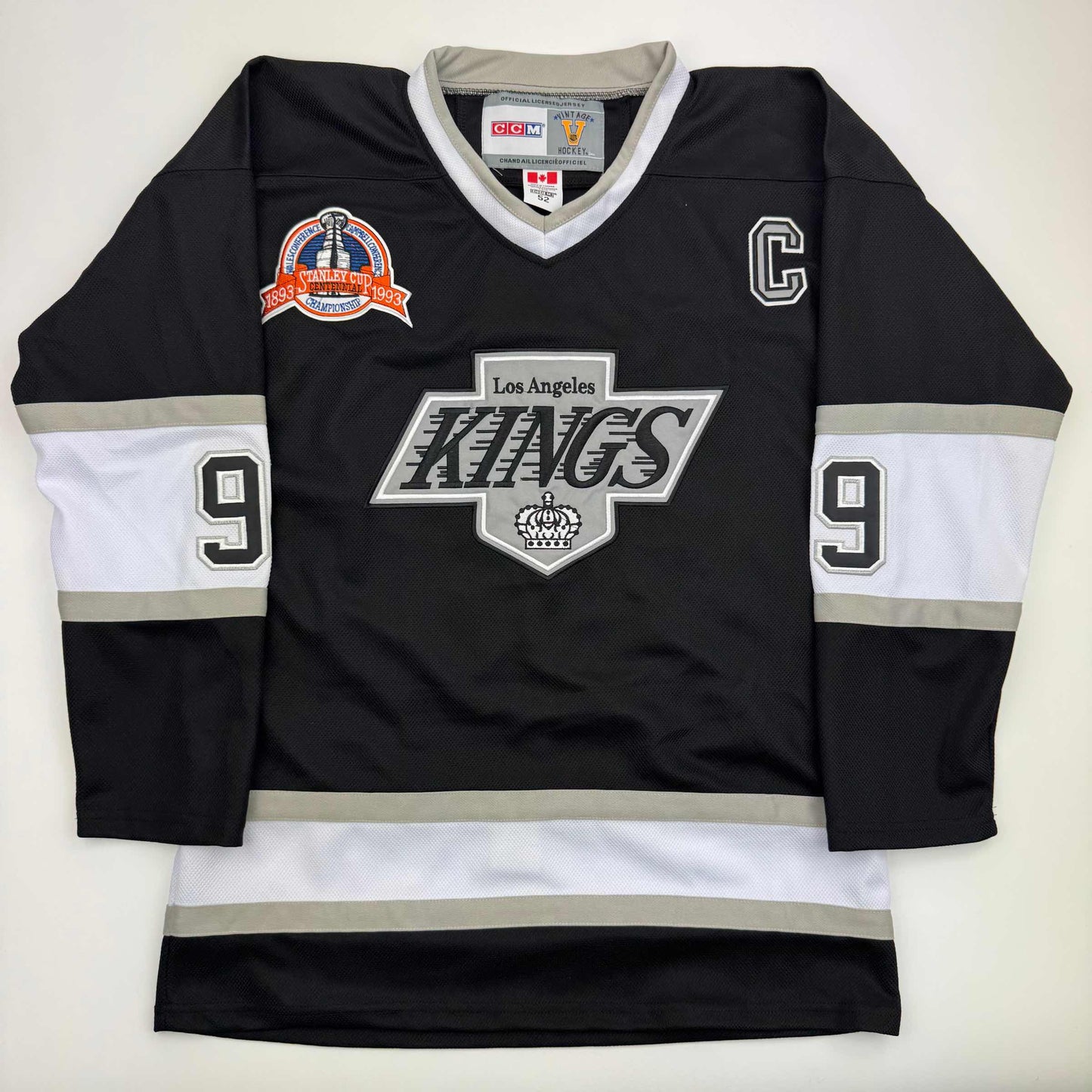 Autographed/Signed Wayne Gretzky Los Angeles Kings Black Hockey Jersey Fanatics COA