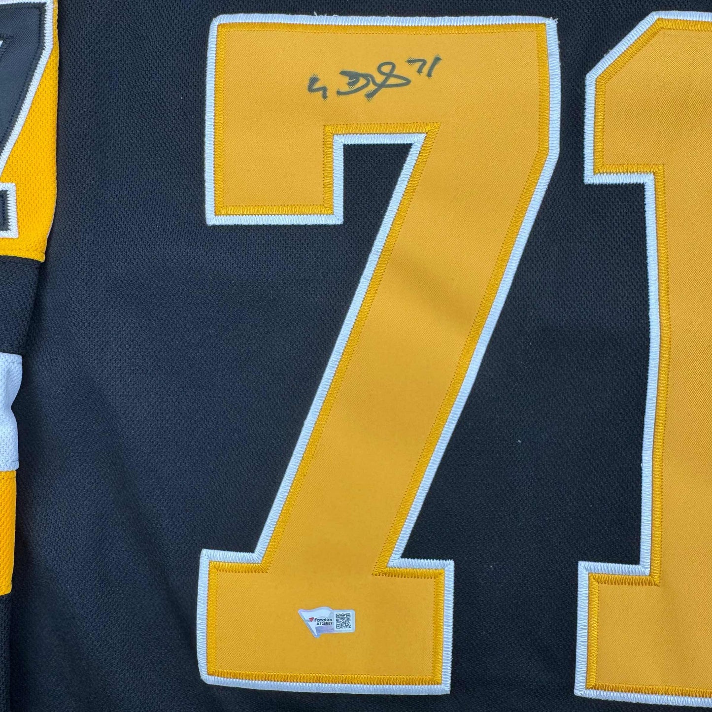 Autographed/Signed Evgeni Malkin Pittsburgh Penguins Authentic Black Hockey Jersey Fanatics COA