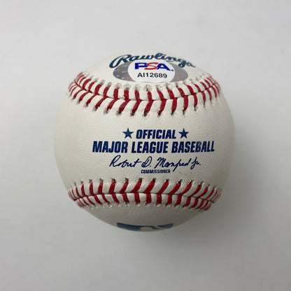 Autographed/Signed Kanye West Rawlings Official Major League ROML Baseball PSA/DNA COA Auto
