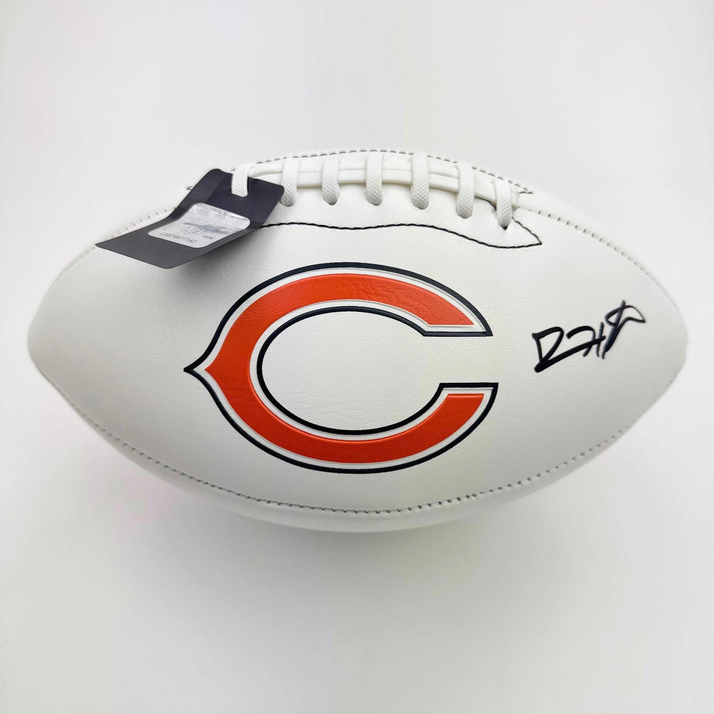 Autographed/Signed Devin Hester Chicago Bears Full Size F/S White Panel Logo Football JSA COA