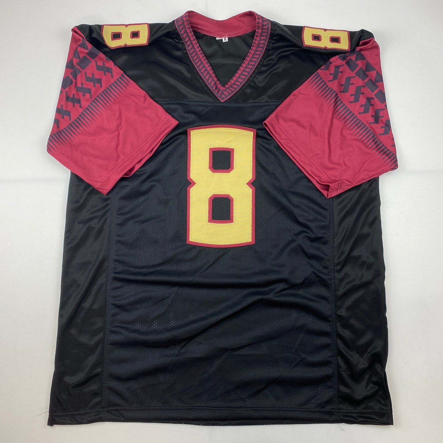 Autographed/Signed Jalen Ramsey Florida State FSU Black College Football Jersey JSA COA