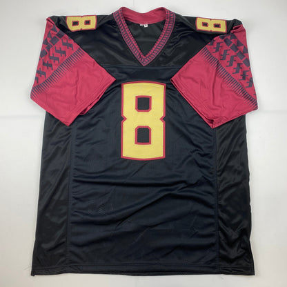 Autographed/Signed Jalen Ramsey Florida State FSU Black College Football Jersey JSA COA