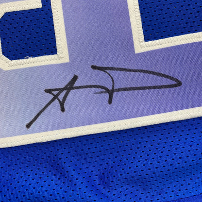 Autographed/Signed Aaron Donald Los Angeles Blue Pro Bowl Football Jersey JSA COA