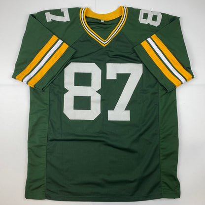 Autographed/Signed Jordy Nelson Green Bay Green Football Jersey Tristar COA