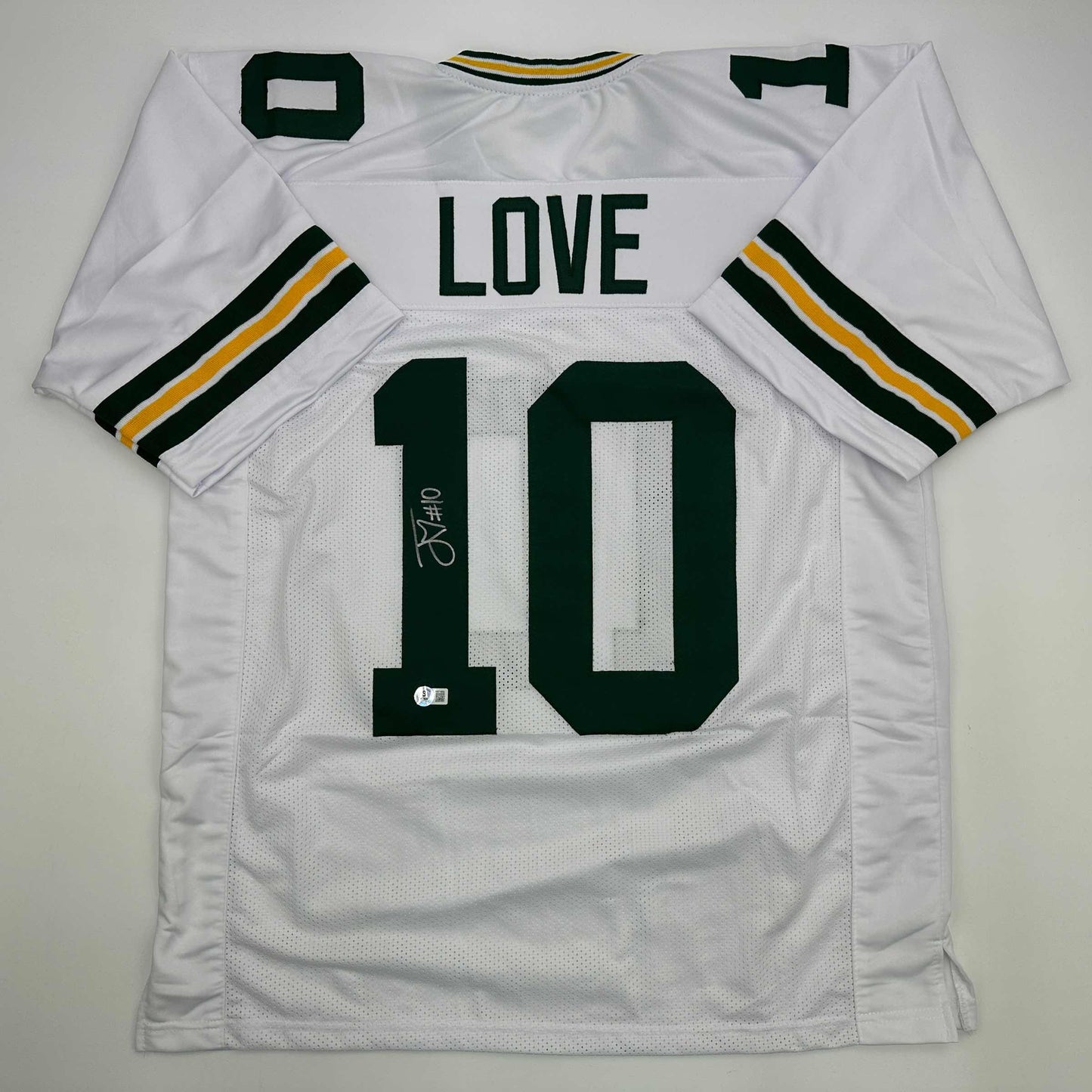 Autographed/Signed Jordan Love Green Bay White Football Jersey Beckett BAS COA